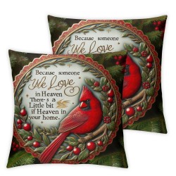 Christmas Pillow Covers Throw Pillow Covers Christmas Winter Pillowcase Farmhouse Home Decor Living Room House Decorative Cushion Case for Sofa Couch