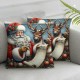 Merry Christmas Throw Pillow Covers Sleigh Rides Winter Outdoor Decorations Pillowcase Home Decor Living Room Cushion Case for Sofa Couch