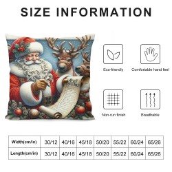 Merry Christmas Throw Pillow Covers Sleigh Rides Winter Outdoor Decorations Pillowcase Home Decor Living Room Cushion Case for Sofa Couch