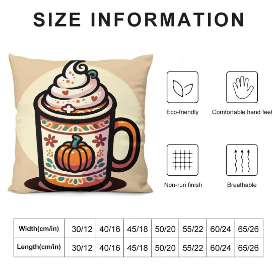 Fall Pillow Covers Fall Pumpkin Maple Leaf Throw Pillowcase Holiday Home Decor Sofa Bedroom Cushion Case Outdoor Indoor Decorations